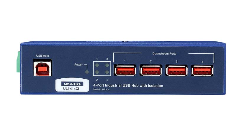 4-port High Retention USB Full Speed Iso. Hub